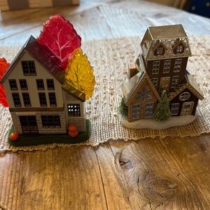 Bath body works wallflower plug Autumn Village House Set with Lights